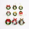 Mini adornos navideños de guirnalda, adornos navideños para fiestas, colgante para mochila, llavero, colgante, venta al por mayor.