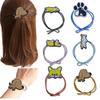 Estilo coreano simples chai cão headwear anel de cabelo corda de cabelo corda de cabelo dunhuang cabelo elástico multicolorido nó anel de cabelo simples
