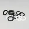 Junta plana de 1 pulgada 1.5 pulgadas 2 pulgadas junta de silicona impermeable negro transparente junta de silicona para tapa de botella tornillo de sellado