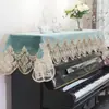 Funda para Piano, Media Funda de Lujo Ligero de Gama Alta, Funda para Piano de Encaje Estilo Europeo, Funda para Piano Eléctrico, Mantel a Prueba de Polvo, Tela de Cubierta Completa