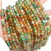 Ágata de Pavo Real Natural Cuentas Sueltas Accesorios para Joyería DIY Cuentas Redondas Degradadas Cuentas en Hilo Pulsera Collar de Moda Cuentas