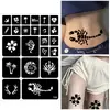 Plantilla de Tatuaje Pequeño Semi-Permanente Recortada Plantilla de Tatuaje de Henna Plantilla de Tatuaje Pintada a Mano Transfronteriza Pegatina de Tatuaje de Henna Indio