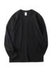 Camiseta de Algodão Puro com Gola Redonda e Mangas Longas Outono e Inverno Tops Masculinos Camisa Base Fina Roupas Íntimas de Outono Roupa de Baixo Slim e Versátil