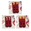 Hazte Rico Pronto, Calcetines Rojos, Calcetines de Año Nuevo, Calcetines de Navidad, Calcetines del Año del Zodiaco, Calcetines Rojos