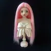Peluca para Muñeca BJD 346 Puntos Cabello para Muñeca BJD para Muñeca Niña Oso, Cabello Largo Recto Sedoso Suave con Raya en Medio, Venta al por Mayor desde el Fabricante