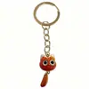 Llavero de moda tipo gato, Colgante de gato lindo, Alto atractivo estético, Accesorio de bolsa macarrón femenino