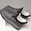 Sapatos de algodão novos de inverno com forro de lã, botas de neve quentes e grossas, de cano médio, resistentes ao frio, para pais de meia-idade
