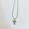Pendente de estrela de jade natural personalidade de nicho cruz doce legal colar corrente de clavícula de obsidiana amantes