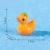 Miniaturas fofas de melancia, durião e pato de frutas, adoráveis acessórios de decoração DIY, ornamentos em miniatura