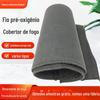 Manta de Fogo de Seda Pré-oxigenada Fibra de Carbono Algodão Preto Resistente a Altas Temperaturas Feltro Retardante de Chama Fibra de Carbono à Prova de Fogo Feltro de Algodão com Fibra de Carbono