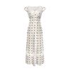 Vestido de dos piezas con cuello halter, elegante y elegante vestido de fiesta de primavera para mujer, de satén francés, con lunares polares.
