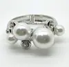 Pulsera Trendy de Patrón de Ola Irregular, Brazalete Liso Abierto, Suministro de Joyería de Gama Alta de Nicho para Comercio Exterior