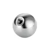 F136 Aleación de Titanio Rosca Externa Integrada Zirconia Incrustada Pendientes Tachuelas para Cartílago del Oído Accesorios DIY Joyería Cabeza Adornos para Oreja