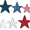 Decoraciones de Escritorio de Venta Caliente para el Día de la Independencia Estadounidense, Recuerdos en Forma de Estrella, Productos de Madera de Estrella de Cinco Puntas, Bestsellers Transfronterizos