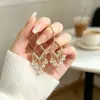 Elegantes pendientes de borla con forma de gota de agua y diamante para mujer, estilo francés de lujo ligero, diseño largo que estiliza el rostro, adecuados para fiestas nocturnas y citas