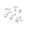 Aretes de Acero Inoxidable en Forma de Estrella de Cinco Puntas con Rayo en Espiral, Aretes para Cartílago de Oreja en Forma de Corazón, Joyería Simple para Perforaciones, Aretes de Acero Inoxidable