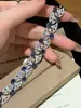 Pulsera Retro Estilo Corte Zirconia Forma de Abanico Sentido de Diseño Nicho Exquisita Versátil Pulsera Lujo Ligero Sensación de Alta Gama Joyería para Mujeres