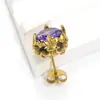 Estilo Japonés y Coreano Ins Personalizados Moda Retro Redondos Zirconia Pendientes Nicho Alta Gama Unisex Pendientes Pendientes