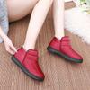 Botas de Nieve de Invierno con Suelas Blandas, Antideslizantes, Ligeras, Modernas, Casuales, Zapatos de Algodón con Forro Polar, Zapatos Cálidos para Mujeres de Mediana Edad y Mayores, Resistentes al Frío