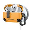 Adequado para Capa Protetora AirPods Pro2/3/4, Suporte Magnético Padrão Fibra para Fone de Ouvido Bluetooth Apple, Modelo Switch