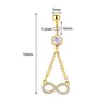 Joia piercing de argola para umbigo/piercing para umbigo com design europeu e americano transfronteiriço sexy de pássaro chama infinito zircônia moda minimalista estilo ins