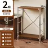 Estante para microondas de cocina, estante de almacenamiento de varias capas de pie estilo japonés, mesa multifuncional para cortar y preparación para el hogar