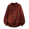 Nuevo Suéter Cardigan de Punto Holgado de Doble Botonadura para Hombre Otoño/Invierno 2026 Abrigo de Punto Moda Casual Juvenil
