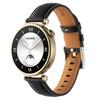 Adecuado para Reloj Inteligente Huawei Gt6 5 4 Correa de Cuero Cosida de Cola Puntiaguda de 18 mm Brazalete de Cuero Samsung
