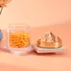 Tapa de Pico de Montaña Botella de Medicina Transparente Cáscara de Mandarina Hongo Blanco Cápsula Blanda Aceite de Esporas Botella de Producto para el Cuidado de la Salud Botella de Plástico Botella de Acrílico