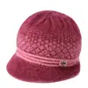 Novo Chapéu de Lã Tricotado da Moda de Outono para Meia-Idade e Idosos, Versátil para Exterior à Prova de Frio, Forrado com Fleece e Espessado, Estiloso e Quente para a Vovó