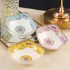 Tigelas e Pratos Pequenos de Cerâmica Esmaltada Jingdezhen Osso Chinês de Alta Qualidade Tigelas Pequenas de Cerâmica Doméstica e Pratos para Picles