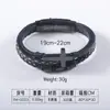 Pulsera Cruzada de Acero Inoxidable Ajustable de Venta Caliente Transfronteriza Europea y Americana para Hombre, Pulsera Trenzada Nudada Retro Hecha a Mano, Personalizable