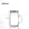 Copo com Alça de Vidro 40ml Mini Geleia Bebida Mel Chá com Leite Garrafa Selada Portátil Frasco de Concentrado de Café