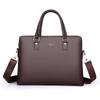 Bolso de Mano Horizontal para Hombre Nuevo Negocios Casual Multicapa de Hombro Maletín Gran Capacidad Documento de Conferencia Bolsa para Computadora