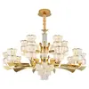 Lustre de cristal de luxo, de alta qualidade e elegante, adequado para sala de estar, sala de jantar e quarto, com iluminação que cuida dos olhos, garantia de 6 anos, luminárias de Zhongshan e outras opções