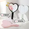 Espejo Personalizado Nuevo Amor Espejo Pequeño Espejo de Mano Espejo Portátil para Niñas con Mango para Maquillaje en Forma de Corazón