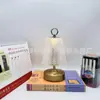 Lámpara de Mesa Táctil Retro Recargable LED Transfronteriza para Sala de Estar, Dormitorio, Decoración de Mesita de Noche Estilo Ins, Hotel, Cafetería, Ambiente Romántico