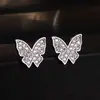 Rakol Amazon Set de Joyería Mariposa Dos Piezas Collar Pendientes Nicho Joyería Clásica de Amazon para Mujeres