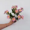 Crisantemo Artificial de 6 Ramas Flor Artificial Pequeño Ramo Fresco Flor Artificial Arreglo de Escena Estudio Fotográfico Accesorios Fotográficos Materiales Florales Transfronterizos