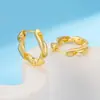Nuevos ear cuffs geométricos retorcidos de alta calidad, pendientes minimalistas y elegantes para mujer