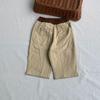 Pantalones casuales estilo coreano Ins para niños y niñas estilo Mori para exteriores pantalones que combinan con todo temporada de primavera y otoño material grueso color sólido pantalones con banda elástica