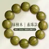 Pulseira de contas de sândalo verde natural transfronteiriça para homens e mulheres, contas redondas para casais, joia decorativa de alta qualidade