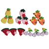 Estilo coreano em estoque capa de celular de frutas e vegetais acessórios de resina de beleza patch grampo de cabelo infantil elástico material diy