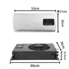 Ar Condicionado de Estacionamento Liyante Ultrafino Sob o Painel 12V24V para Tuano Datong V80 Ar Condicionado de Refrigeração Elétrica Modificado