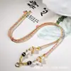 Colar Cordão Thangka de Vidro com Contas Dzi Linha Única Fivela de Liberação Rápida Estilo Chinês Novo Tecido à Mão Corrente de Suéter Estilo Chinês Nicho