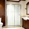 Design de Porta de Correr Integrada para Banheiro em Aço Inoxidável, Porta de Vidro para Banheiro Fornecimento Direto do Fabricante