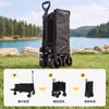 Carrinho de camping Pride possui uma estrutura totalmente em aço, adequado para acampamento ao ar livre, mudanças e transporte de mercadorias, portátil e dobrável