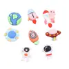 Accesorios de Resina Parche para Funda de Teléfono DIY Colgante de Fondo Plano Accesorios para el Cabello de Niños Pasador Cohete Nave Espacial Astronauta Tierra