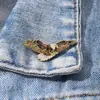 Broche original de liga de pássaro, apresentando designs realistas de pássaro pequeno e águia, para decoração de gola, evitando que as roupas subam e como acessório de metal.