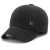 Sombrero de Lana de Ala Ancha con Protección para Orejas y Cuello, Sombrero Cálido para Hombre de Mediana Edad y Adultos Mayores, Gorra de Béisbol Engrosada, Resistente al Frío, Moderno y Elegante